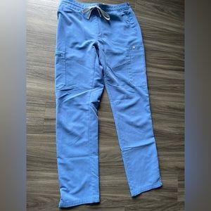 FIGS SCRUB BOTTOM- CEIL BLUE